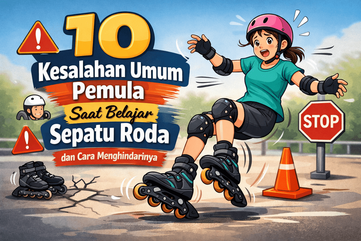 Pemula Wajib Tahu! 10 Kesalahan Fatal Saat Belajar Sepatu Roda yang Sering Terjadi
